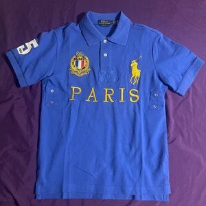 Gold and Blue Paris Polo Ralph Lauren